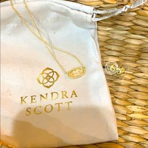 Kendra Scott studs, necklace